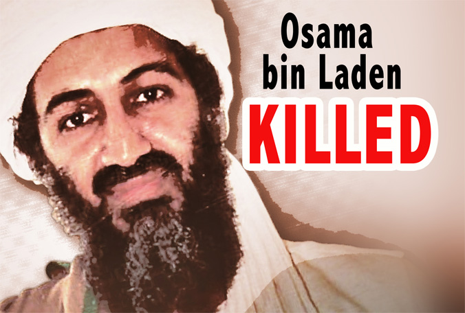osama bin laden head. Bin Laden: Shots to Head and